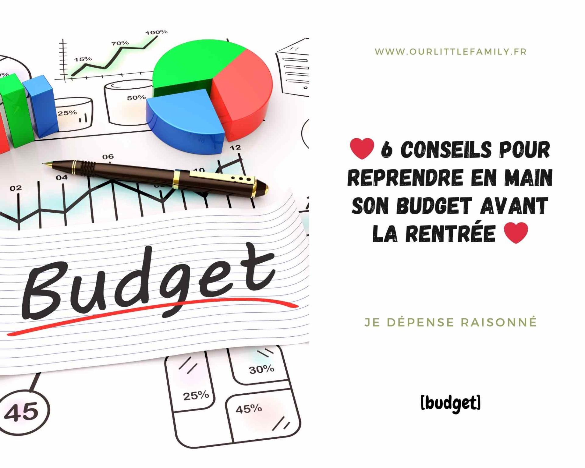 6 conseils pour reprendre en main son budget avant la rentree