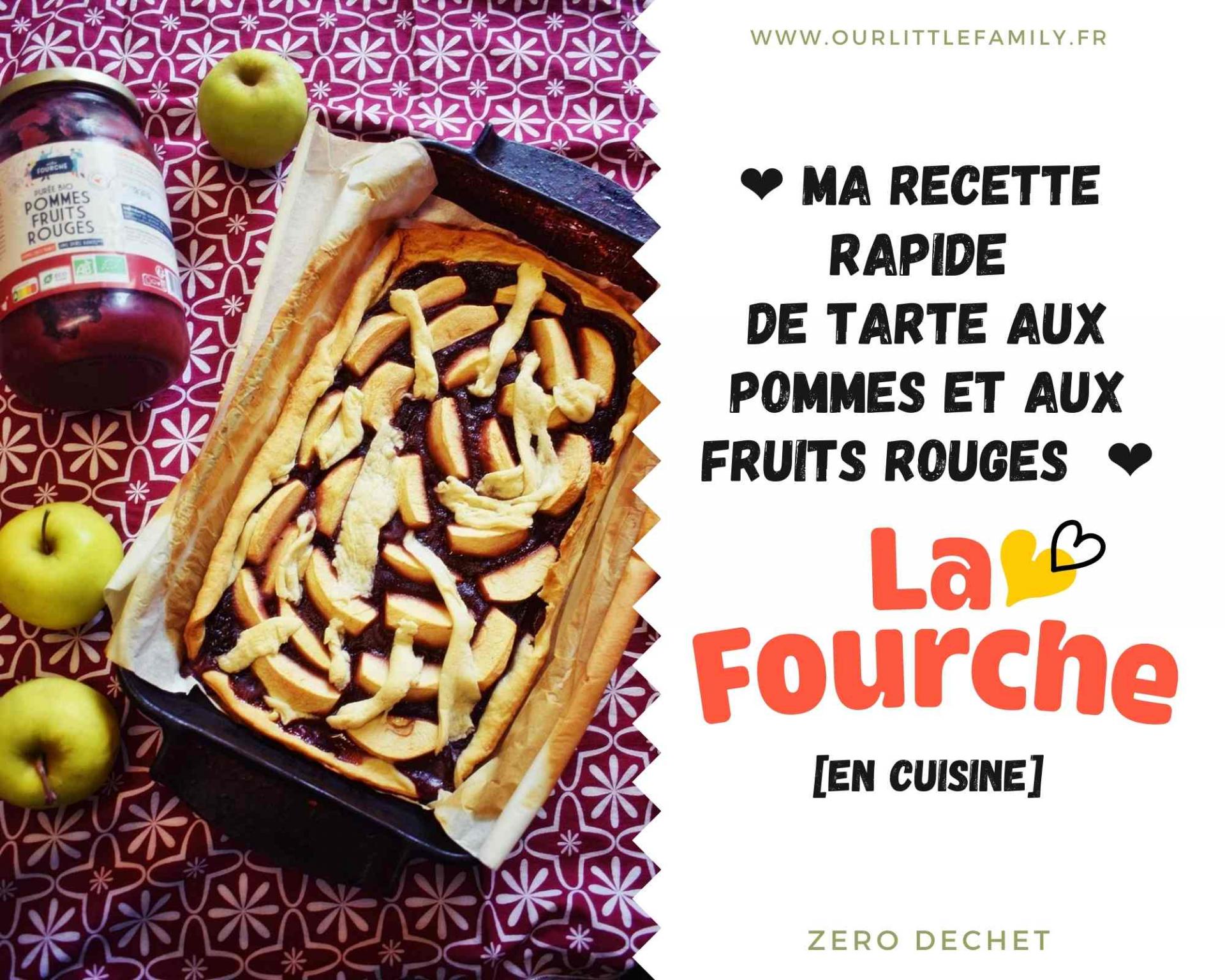 Ma recette rapide de tarte aux pommes et aux fruits rouges