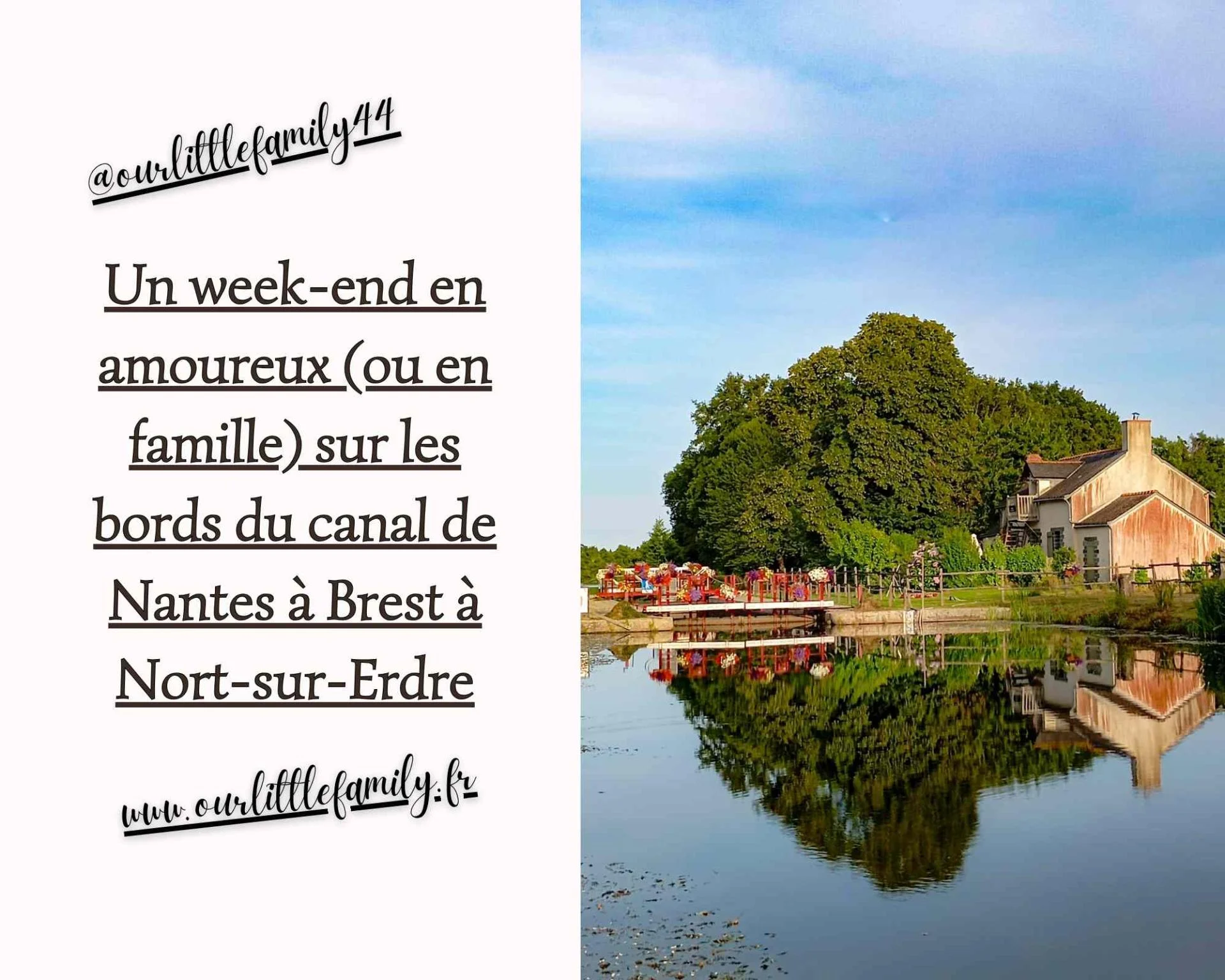 Un week end en amoureux ou en famille sur les bords du canal